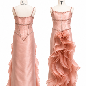 Peony Ruffle Column Gown
