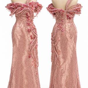 Blush Orchid Column Gown