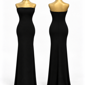 Noir Column Gown