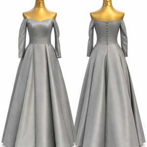 Silver Grace Ball Gown